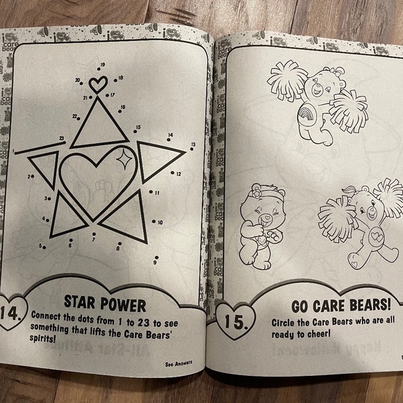 New Set of 3 Care Bear Activity/Coloring Books - Picture 11 of 16